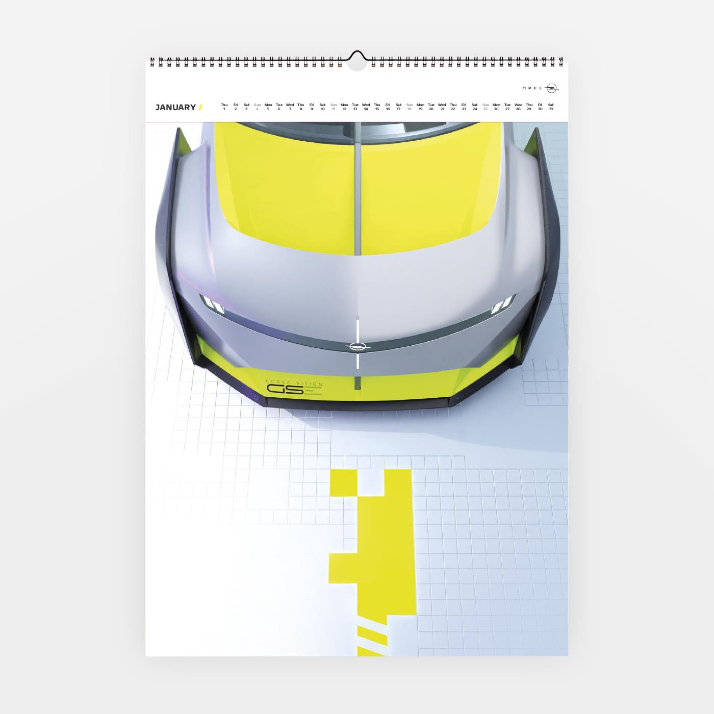 Calendario con foto/poster OPEL DIN A2