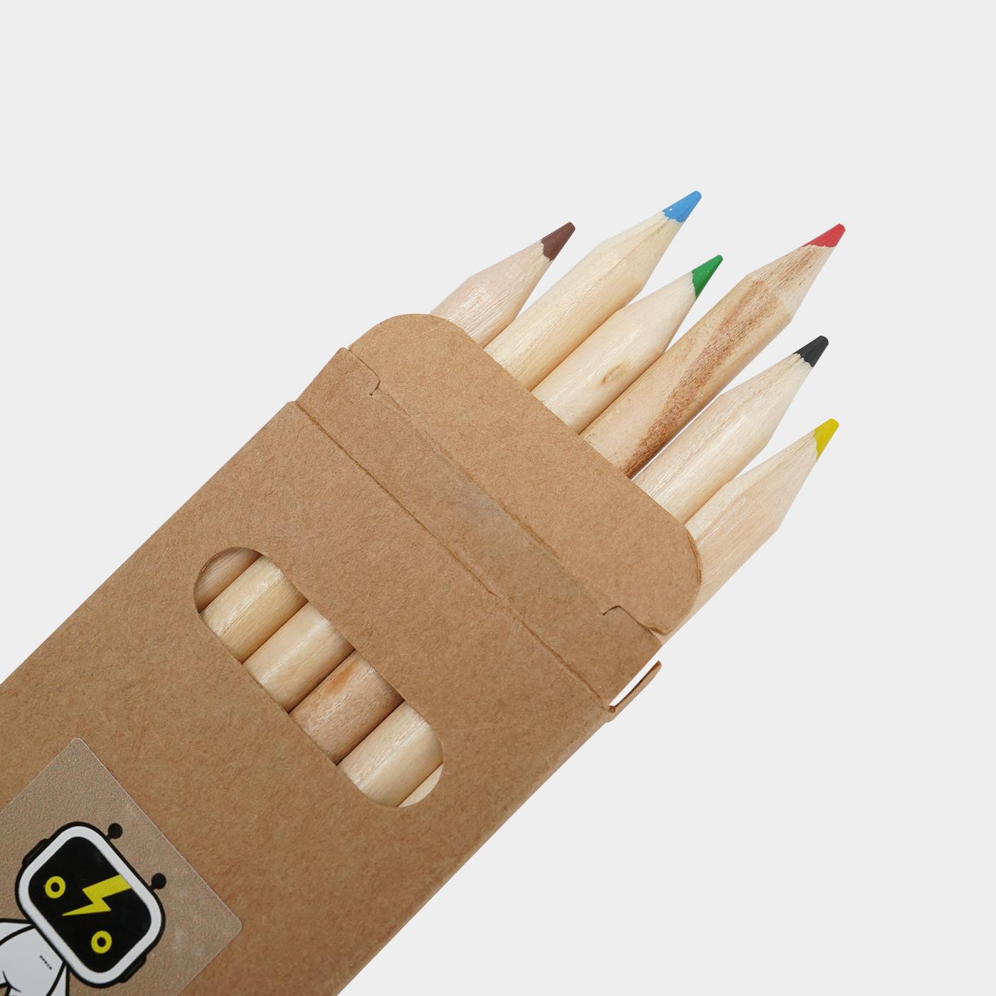 OPELO 6-piece pencil colouring set - Natural