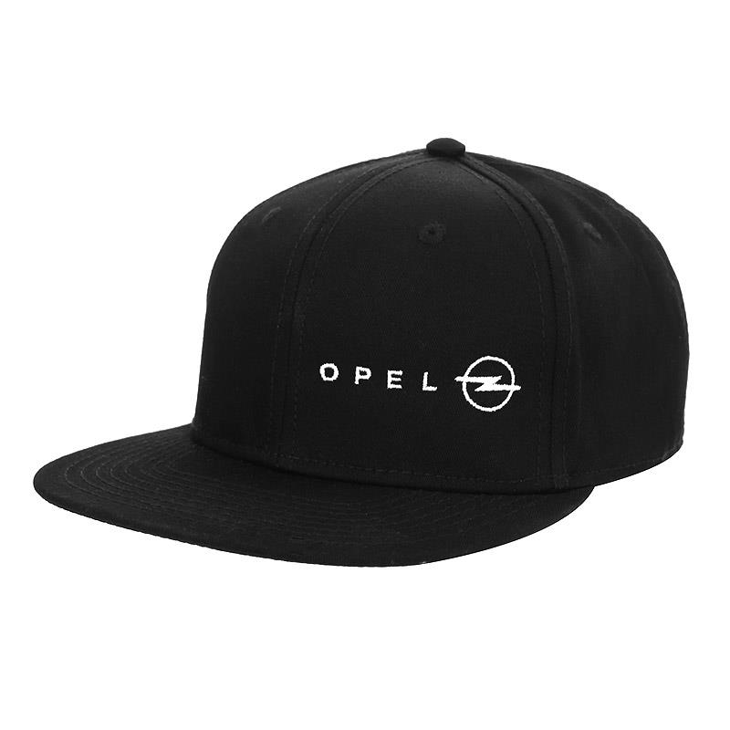 Baseball Cap, schwarz mit weißem Logo, Brand