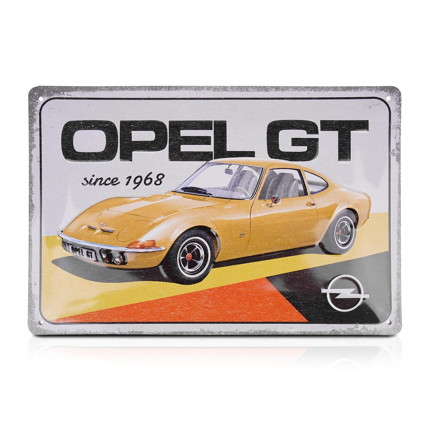 Blechschild OPEL GT since 1968
