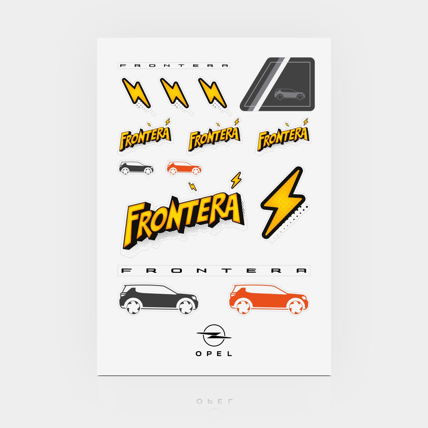 Aufkleberbogen FRONTERA