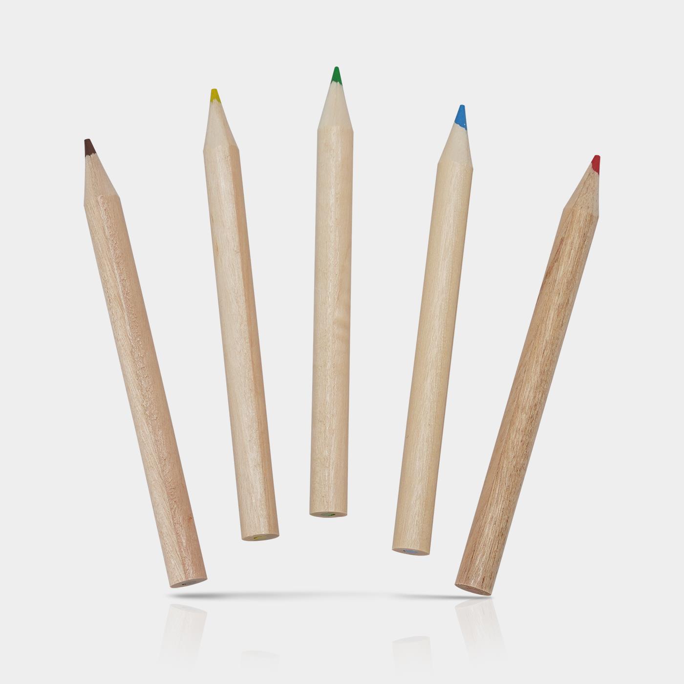 OPELO 6-piece pencil colouring set - Natural